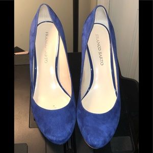 Suede Royal Blue Pumps